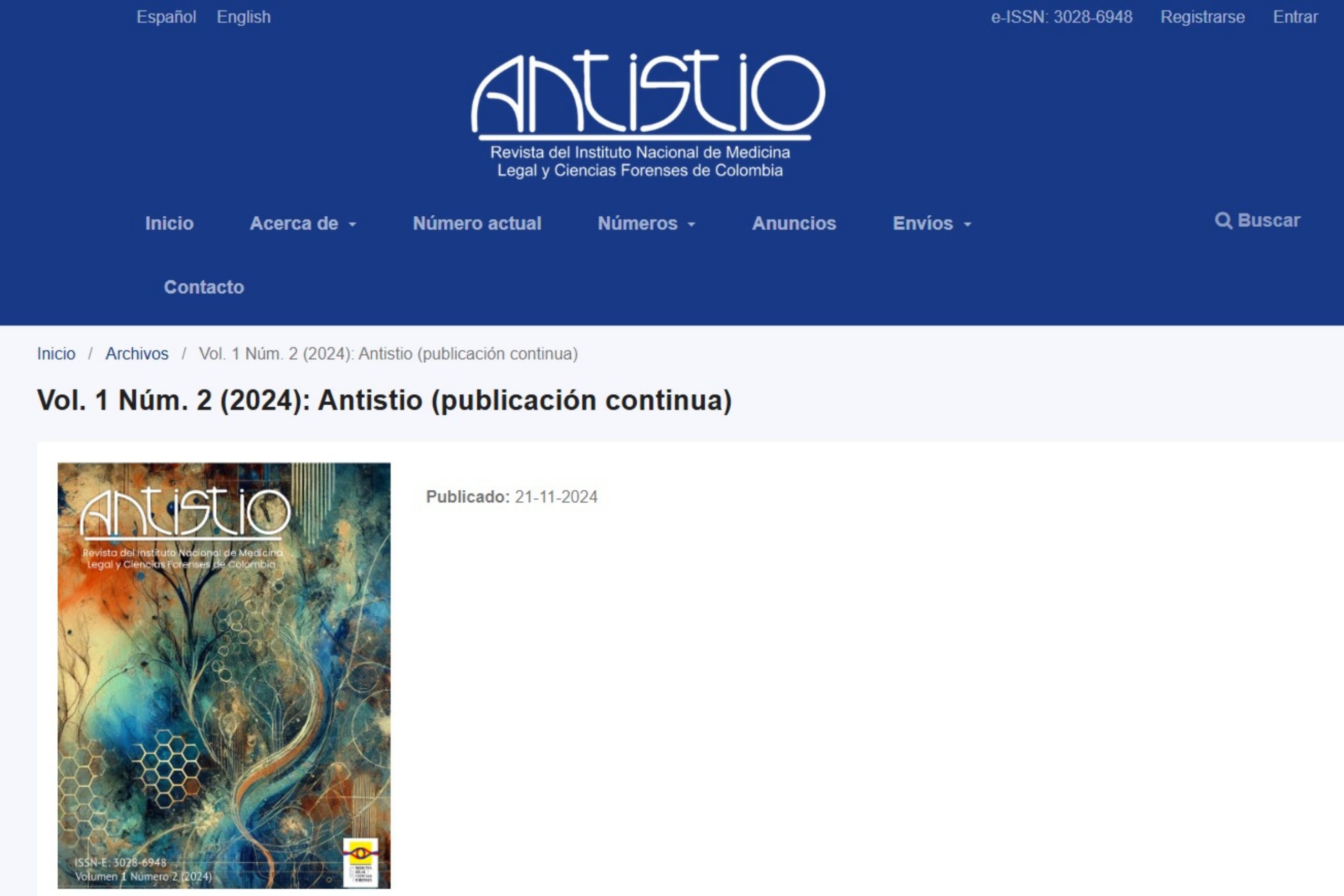 Publica tu investigación en Antistio: guía para autores.