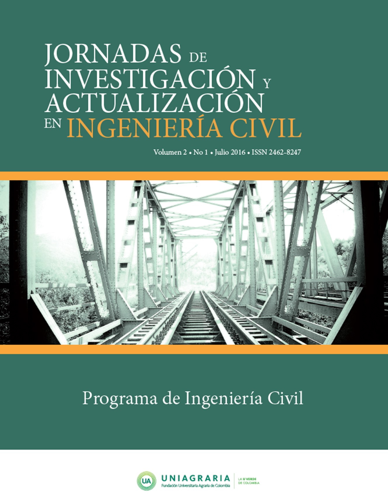 Jornadas de Investigación y Actualización en Ingeniería Civil. Vol 2 N°1 Julio 2016